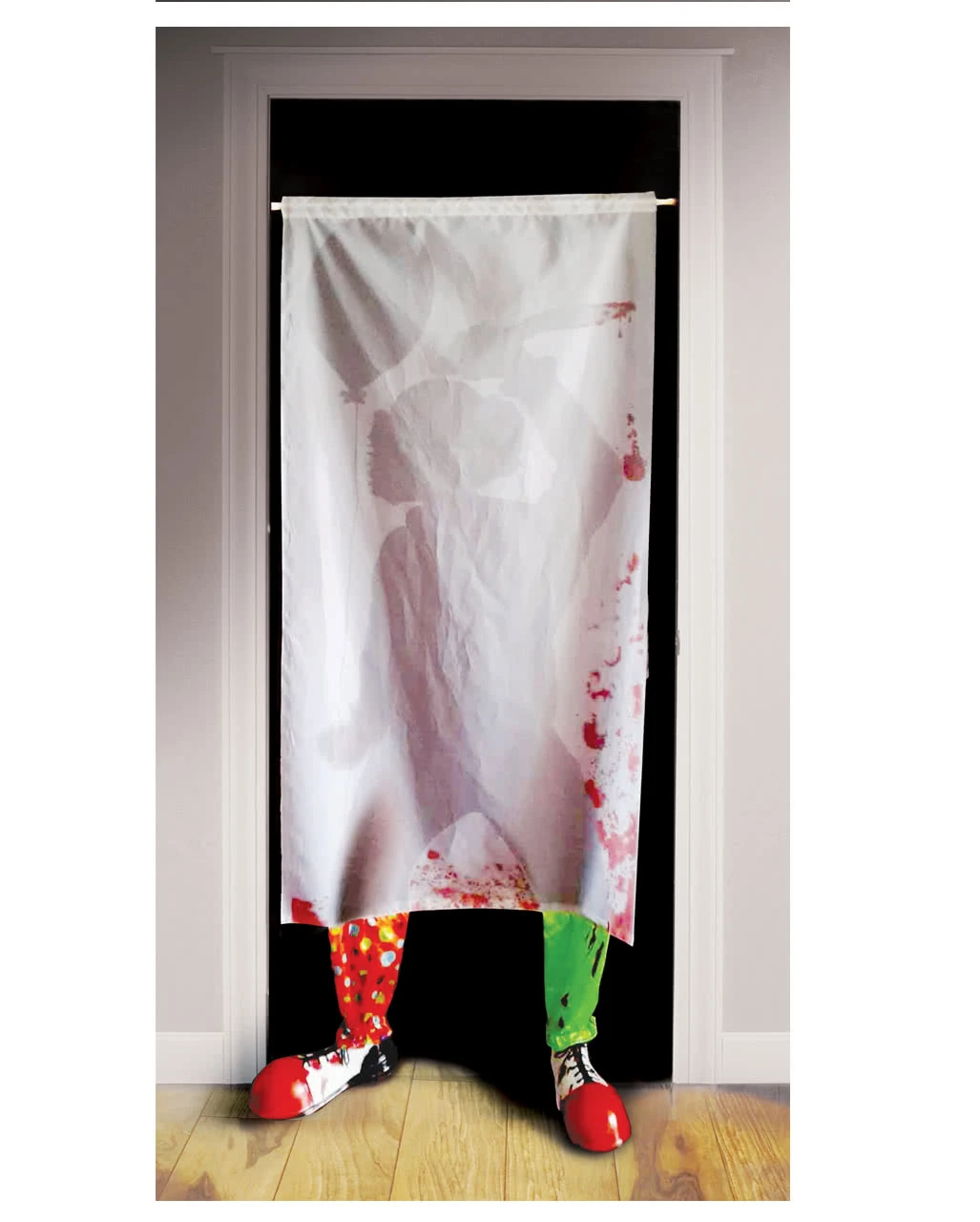 Horror Clown Vorhang Mit Füßen 1 Horror Clown Vorhang Mit Füßen