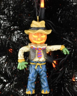 Kürbis Vogelscheuche Christbaumkugel 9,5cm 11 Kürbis Vogelscheuche Christbaumkugel 9,5cm -Halloween Serien Geschäft kuerbis vogelscheuche weihnachtskugel halloween und horror weihnachtsdeko scarecrow ornament 54755 6