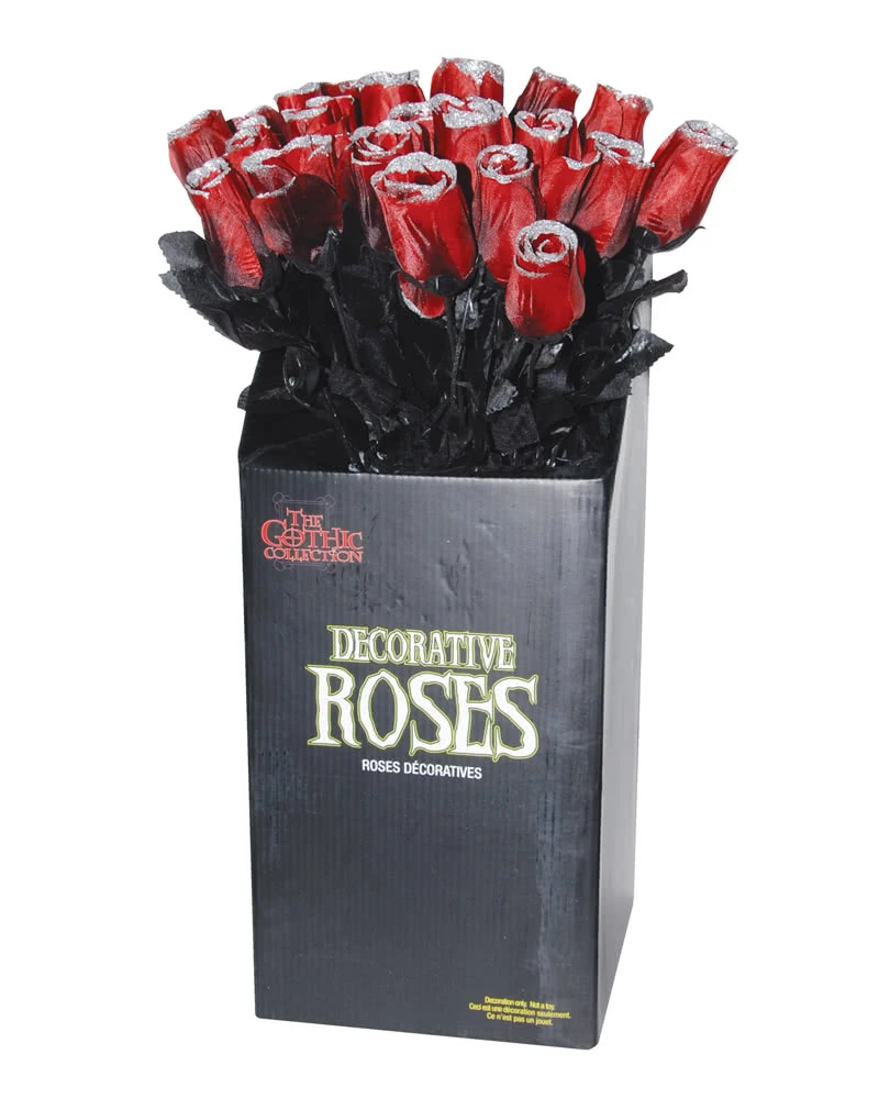 Dunkelrote Kunstrose 1 Dunkelrote Kunstrose