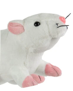 Weiße Plüschratte 19cm 7 Weiße Plüschratte 19cm -Halloween Serien Geschäft kuscheltier ratte 19cm weiss plueschratte fuer kinder geschenkartikel plueschtier ratte 29709 4