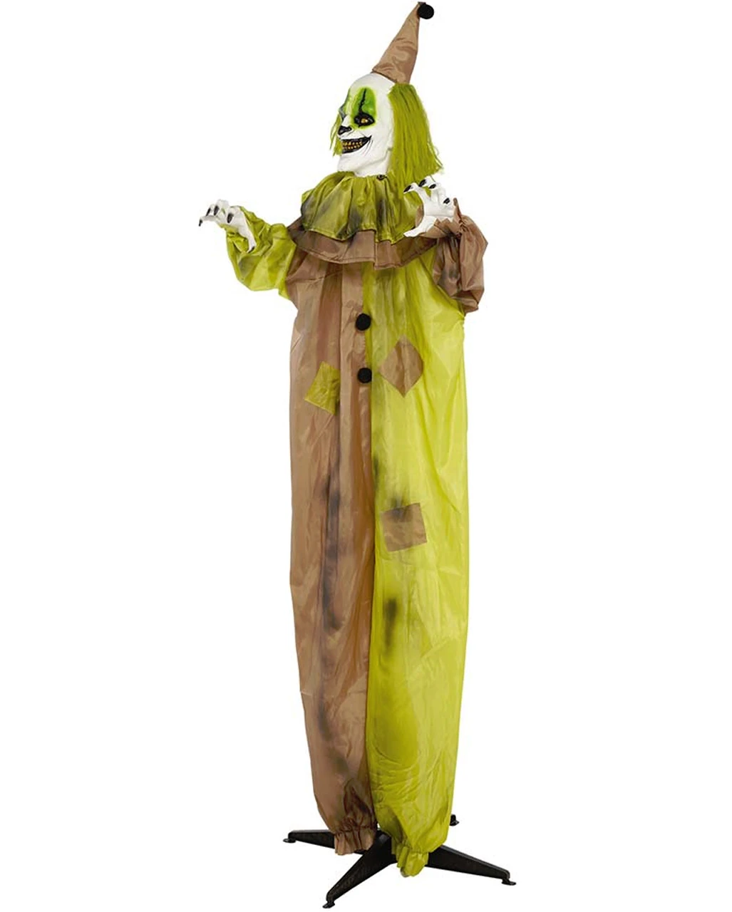 Horror Clown Standfigur Mit Leuchtaugen 180cm 2 Horror Clown Standfigur Mit Leuchtaugen 180cm – Bild 2