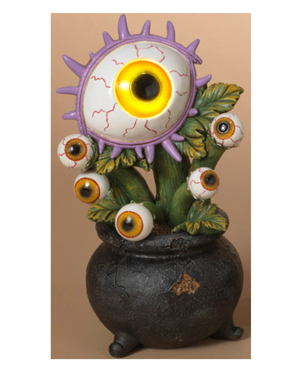 Pflanze Mit Leuchtendem Augapfel In Hexenkessel 22cm 2 Pflanze Mit Leuchtendem Augapfel In Hexenkessel 22cm – Bild 2