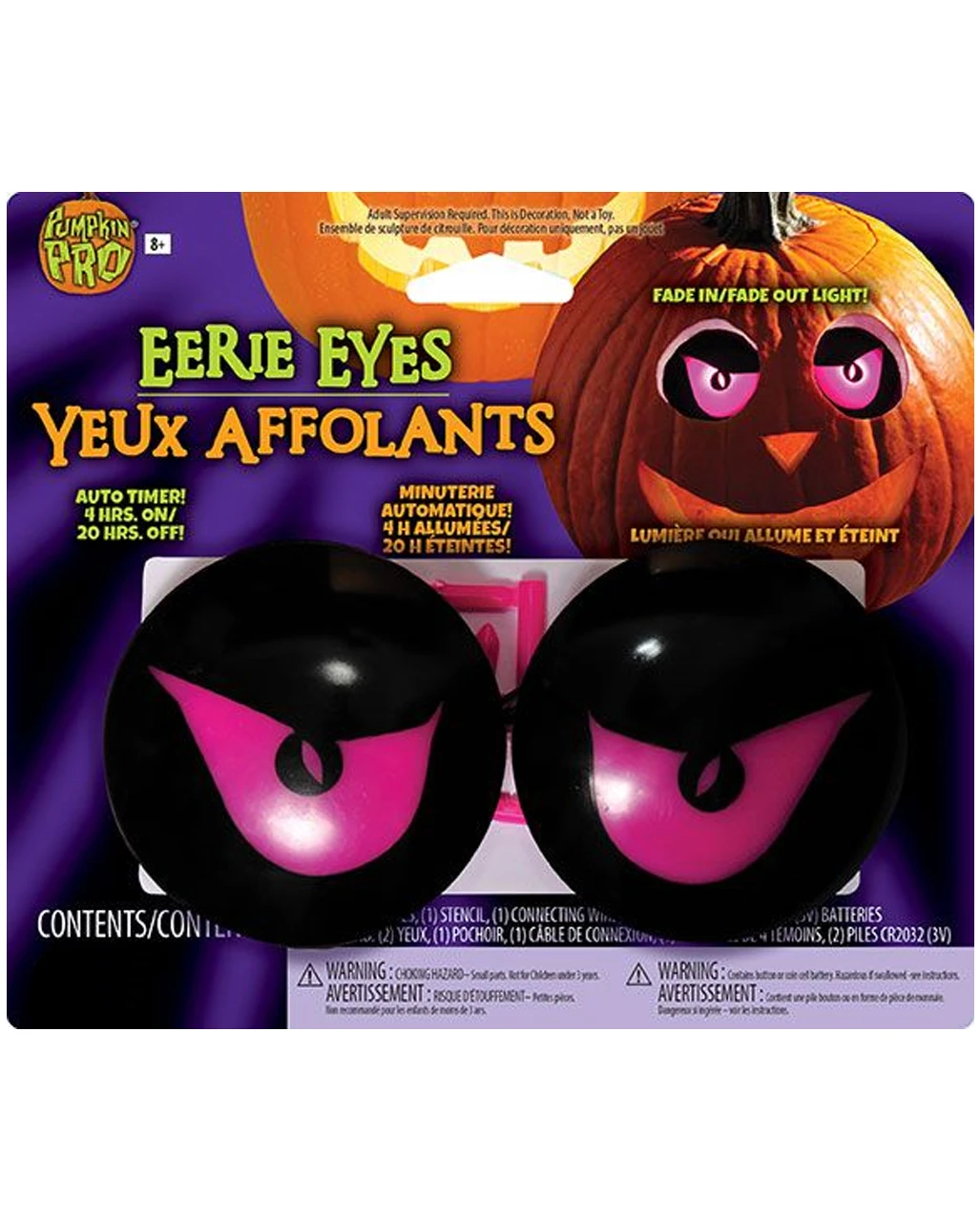 Lila Halloween Kürbis Augen Leuchtend 1 Lila Halloween Kürbis Augen Leuchtend