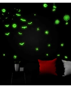 Leuchtende "Fledermäuse & Spinnen" Halloween Sticker 5 Leuchtende "Fledermäuse & Spinnen" Halloween Sticker -Halloween Serien Geschäft leuchtende halloween sticker fledermaeuse und spinnen glow in the dark halloween sticker bats and spiders 51726 03