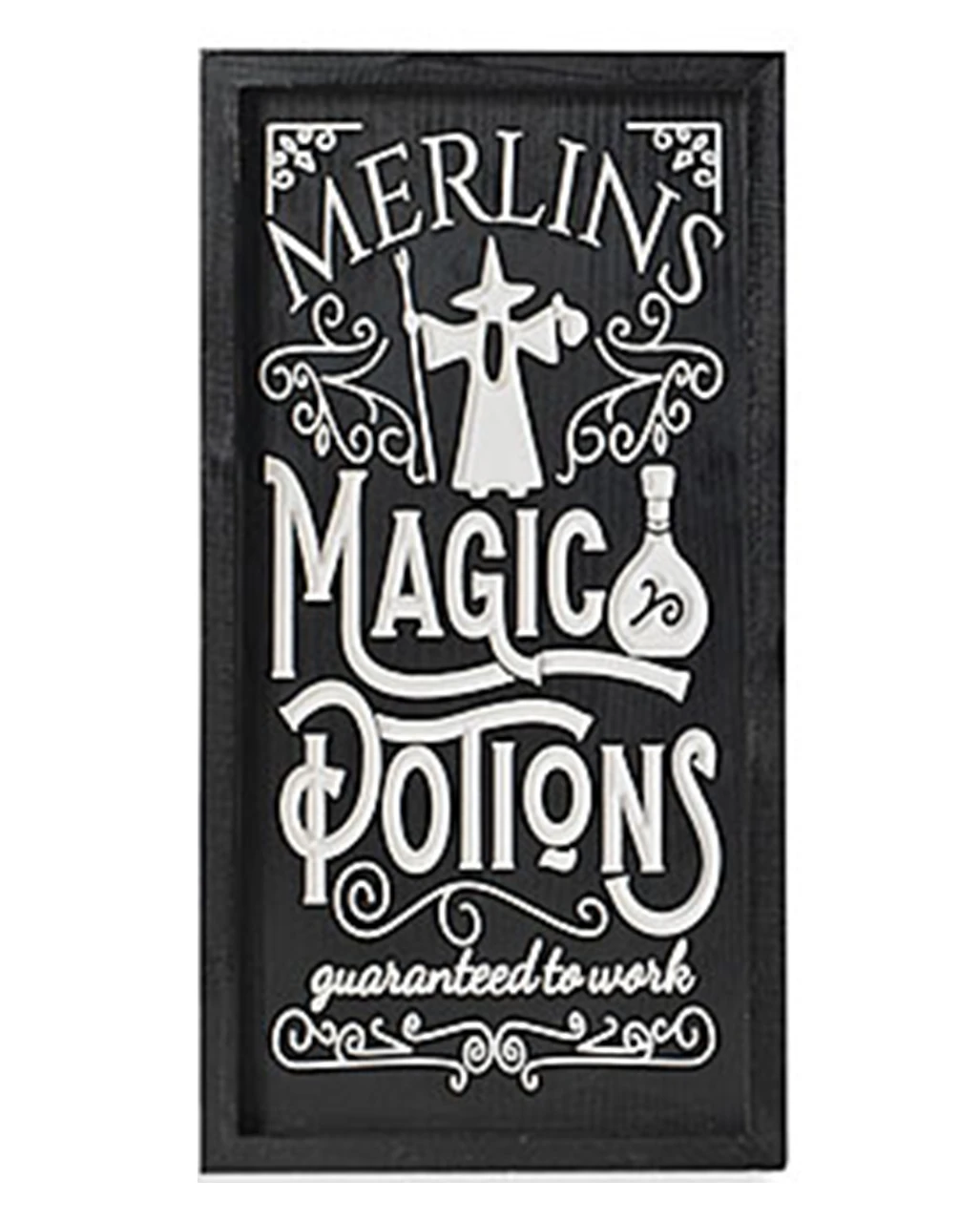 "Merlins Magic Potions" Halloween Wandbild 41cm 1 "Merlins Magic Potions" Halloween Wandbild 41cm