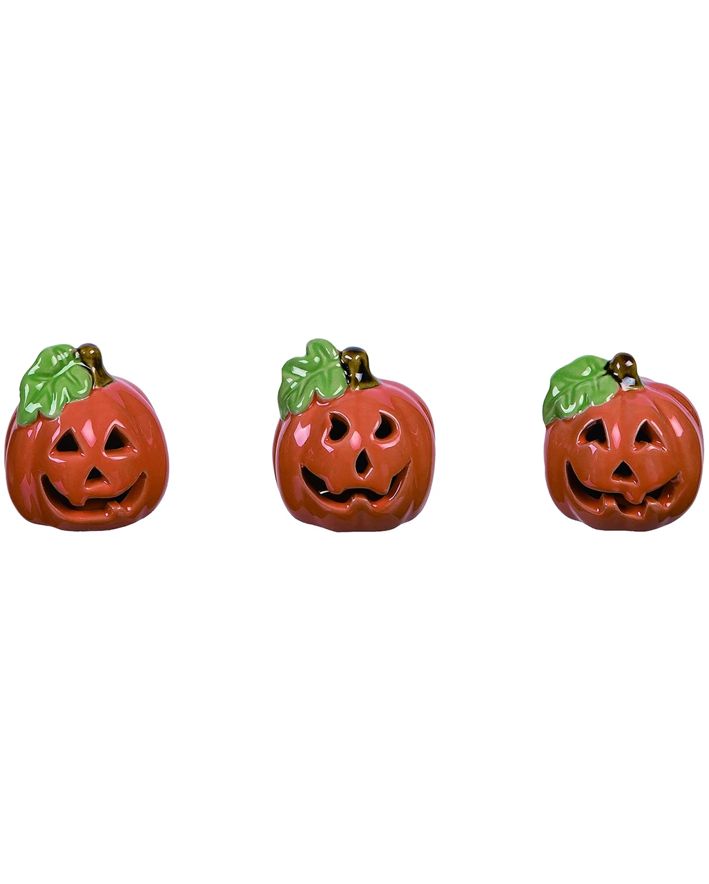 Kleiner Keramik Kürbis Dekofigur 5cm 1 Kleiner Keramik Kürbis Dekofigur 5cm