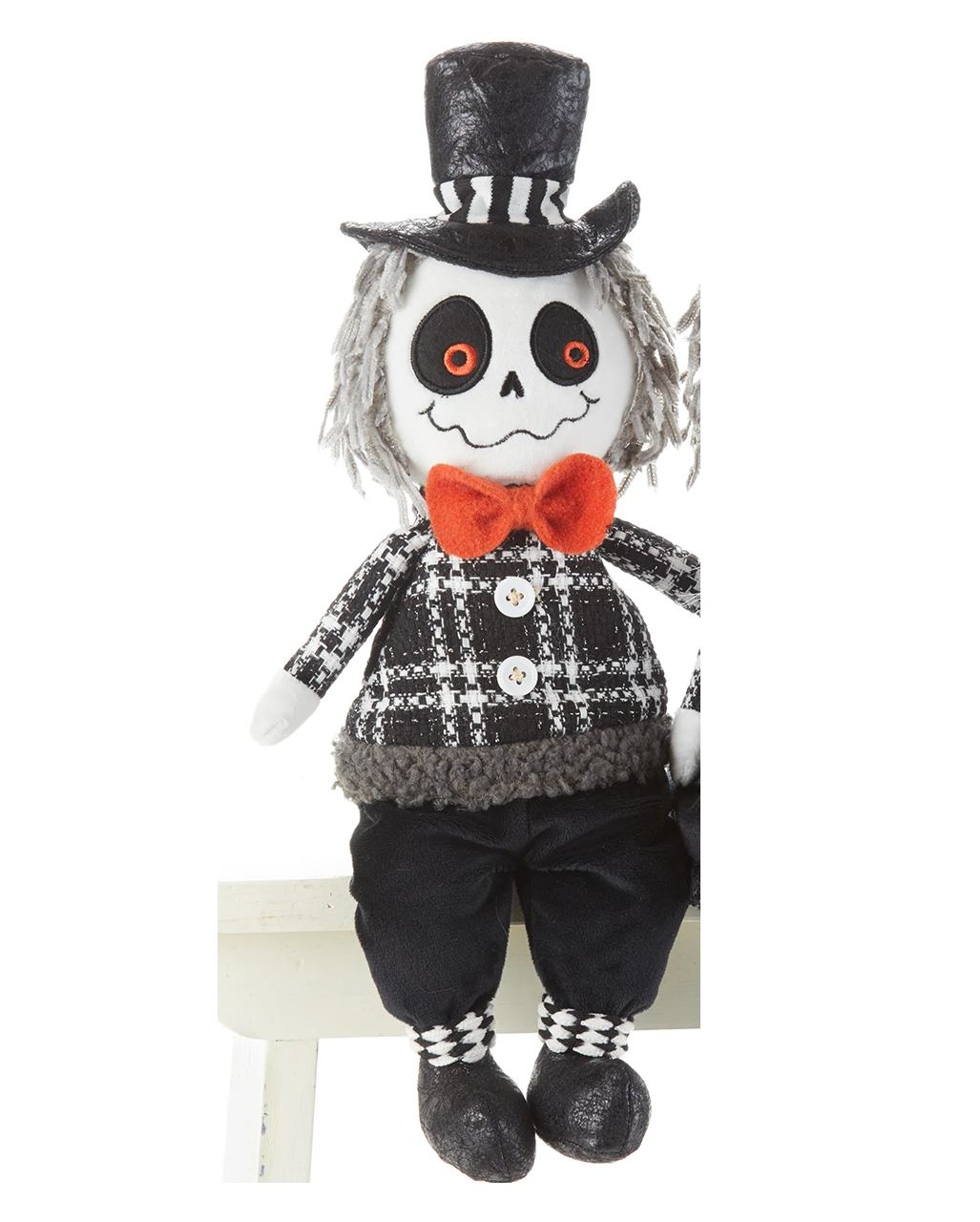 Herr Skelett Gentleman Kantenhocker Figur 40cm 1 Herr Skelett Gentleman Kantenhocker Figur 40cm