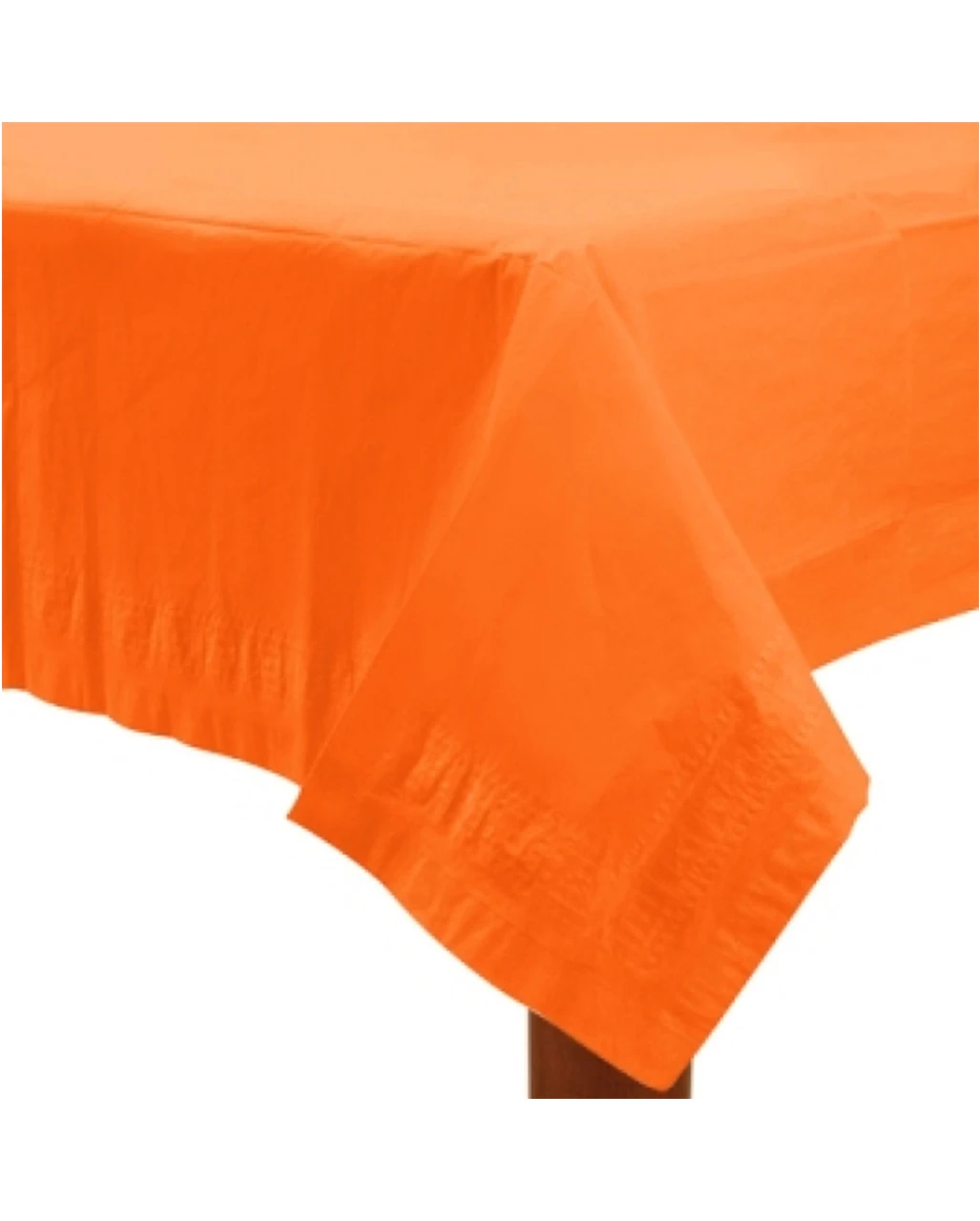 Orangene Tischdecke Aus Papier 1,37 X 2,74 M 1 Orangene Tischdecke Aus Papier 1,37 X 2,74 M
