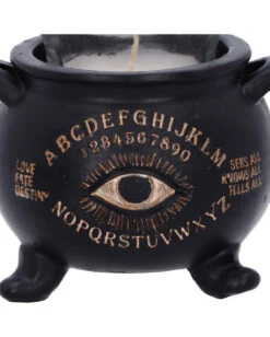 Spirit Hexenkessel Als Teelichthalter 9cm -Halloween Serien Geschäft ouija hexenkessel als teelichthalter spirit witches cauldron tealight holder gothic deko 51157 05