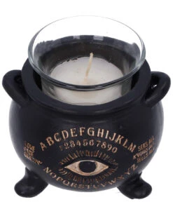 Spirit Hexenkessel Als Teelichthalter 9cm -Halloween Serien Geschäft ouija hexenkessel als teelichthalter spirit witches cauldron tealight holder gothic deko 51157 06