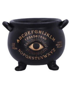 Spirit Hexenkessel Mit Auge 22,3cm -Halloween Serien Geschäft ouija hexenkessel mit sehendem auge ouija witches cauldron with seeing eye halloween deko 51061 01