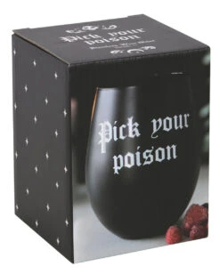 Wähle Dein Gift Weinglas 9 Wähle Dein Gift Weinglas -Halloween Serien Geschäft pick your poison weinglas pick your poison wine glass halloween homeware gothic homeware 53394 05