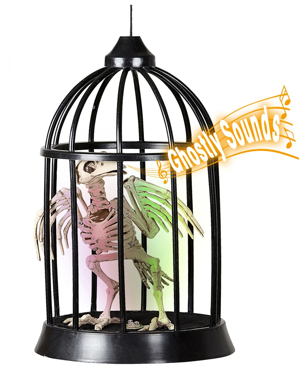 Krähen Skelett Im Käfig Halloween Animatronic 1 Krähen Skelett Im Käfig Halloween Animatronic