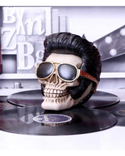 Rock 'n' Roll Totenschädel 17cm 12 Rock 'n' Roll Totenschädel 17cm -Halloween Serien Geschäft rock n roll totenkopf rock n roll totenschaedel rock n roll skull rockabilly wohnaccessoire 53392 06
