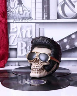 Rock 'n' Roll Totenschädel 17cm 13 Rock 'n' Roll Totenschädel 17cm -Halloween Serien Geschäft rock n roll totenkopf rock n roll totenschaedel rock n roll skull rockabilly wohnaccessoire 53392 07