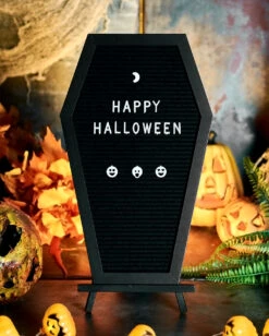 Sarg Buchstabentafel 11 Sarg Buchstabentafel -Halloween Serien Geschäft sarg buchstabentafel coffin letterboard halloween und gothic deko 51485 5