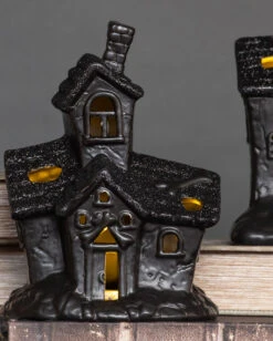 Beleuchtete Grusel Glitzer Geisterhaus Deko 7 Beleuchtete Grusel Glitzer Geisterhaus Deko -Halloween Serien Geschäft scary glitter geisterhaus deko mit led scary glitter light up haunted house halloween spukhaus deko 53048 4