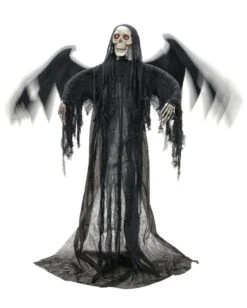 Schwarzer Pestengel Mit Licht, Sound & Bewegung 5 Schwarzer Pestengel Mit Licht, Sound & Bewegung -Halloween Serien Geschäft schwarzer todesengel mit bewegungs sound und licht halloween animatronic halloween deko 53913 03