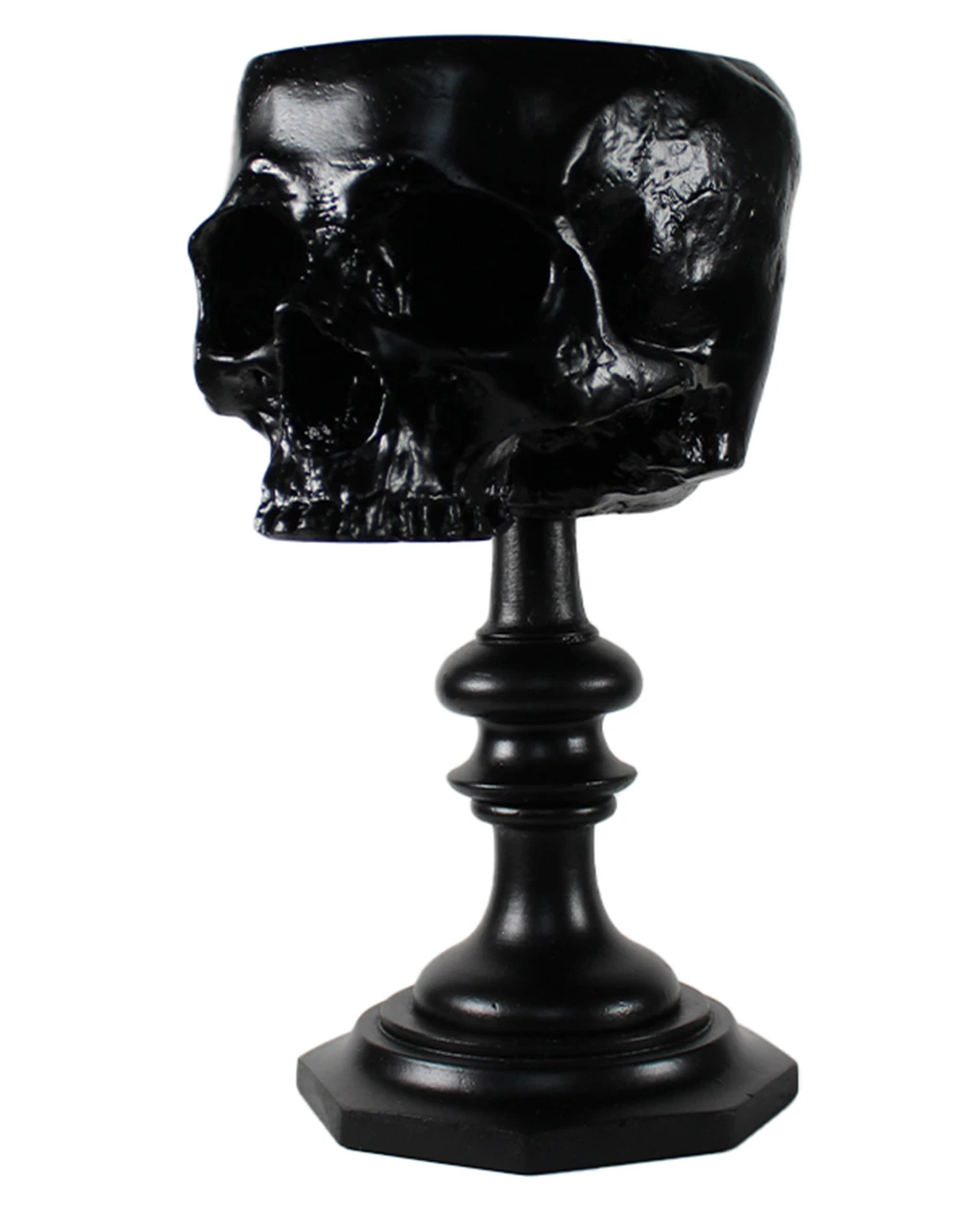 Schwarzer Totenschädel Als Ringehalter 21cm 1 Schwarzer Totenschädel Als Ringehalter 21cm