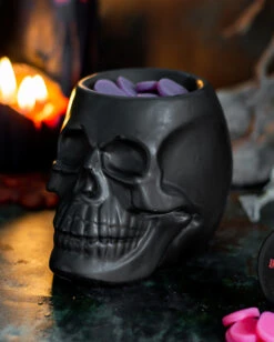 Schwarzer Totenschädel Duftöl Teelichthalter 7 Schwarzer Totenschädel Duftöl Teelichthalter -Halloween Serien Geschäft schwarzer totenkopf duftoel teelichthalter schwarzer totenschaedel duftoel halter black skull oil burner tealight holder 50821 04