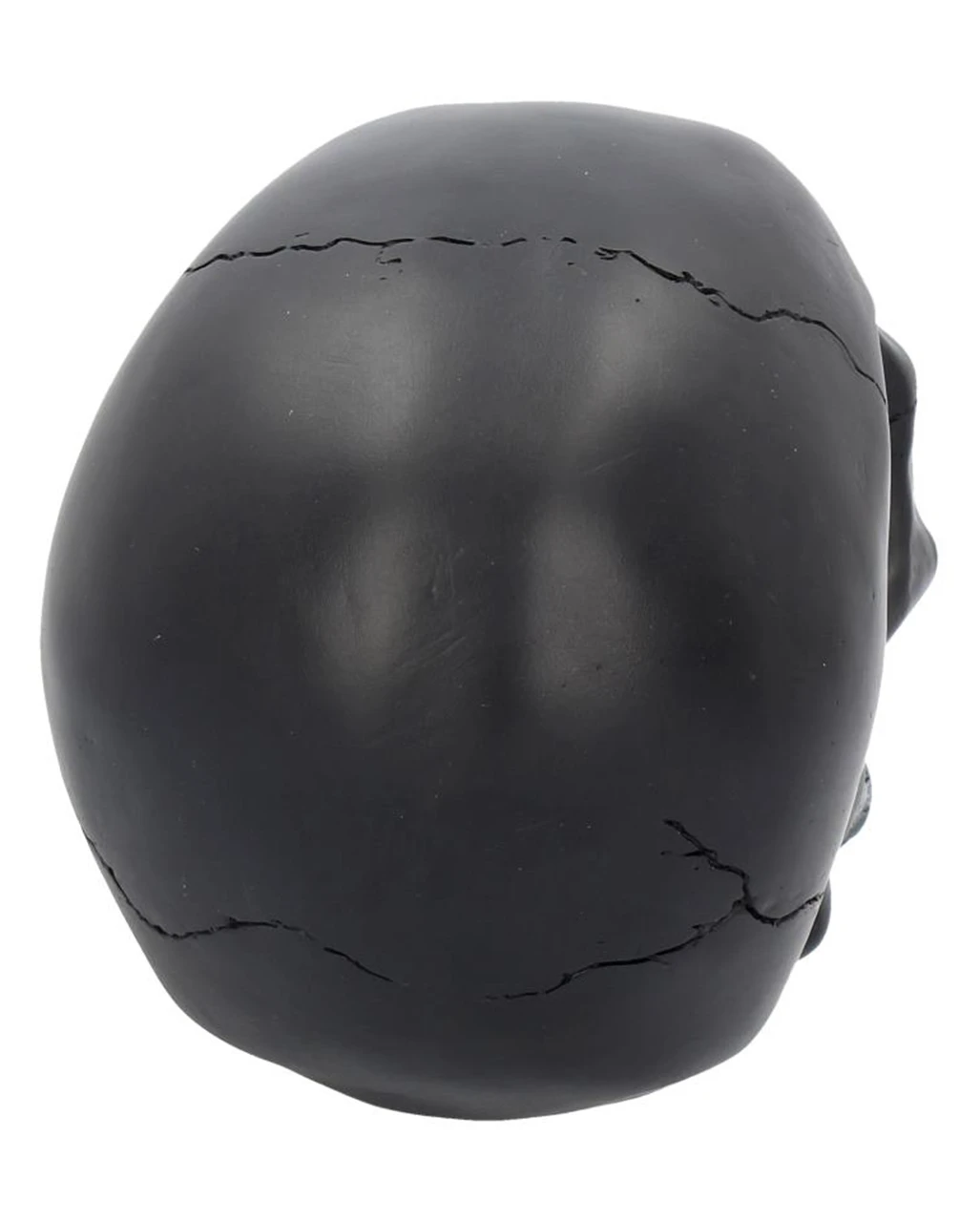 Schwarzer Totenschädel Mit Goldener Rose 15cm 5 Schwarzer Totenschädel Mit Goldener Rose 15cm – Bild 5