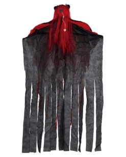 Teufel Skelett Hängefigur Mit LED Augen 150cm -Halloween Serien Geschäft skelett teufel haengefigur mit leuchtenden augen 150cm skeleton devil hanging decoration halloween und horror deko 53956 3