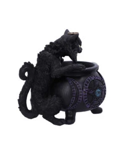 Spite's Hexenkessel Backflow Räucherkegelhalter 12 Spite's Hexenkessel Backflow Räucherkegelhalter -Halloween Serien Geschäft spites hexenkessel raeucherkegelhalter gothic und halloween wohnungsdeko cat with cauldron backflow incense burner 51792