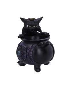Spite's Hexenkessel Backflow Räucherkegelhalter 10 Spite's Hexenkessel Backflow Räucherkegelhalter -Halloween Serien Geschäft spites hexenkessel raeucherkegelhalter gothic und halloween wohnungsdeko cat with cauldron backflow incense burner 51792 3