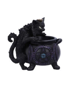 Spite's Hexenkessel Backflow Räucherkegelhalter 9 Spite's Hexenkessel Backflow Räucherkegelhalter -Halloween Serien Geschäft spites hexenkessel raeucherkegelhalter gothic und halloween wohnungsdeko cat with cauldron backflow incense burner 51792 4