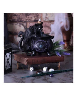 Spite's Hexenkessel Backflow Räucherkegelhalter 13 Spite's Hexenkessel Backflow Räucherkegelhalter -Halloween Serien Geschäft spites hexenkessel raeucherkegelhalter gothic und halloween wohnungsdeko cat with cauldron backflow incense burner 51792 5
