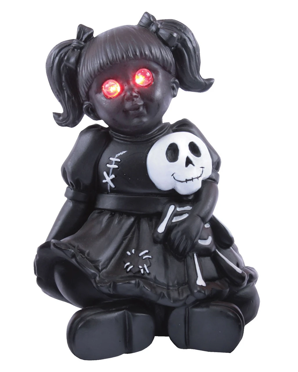 Gothic Puppe Mit Roten LED Augen 1 Gothic Puppe Mit Roten LED Augen