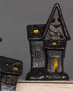 Beleuchtete Glitzer Spukendes Geisterhaus Deko 7 Beleuchtete Glitzer Spukendes Geisterhaus Deko -Halloween Serien Geschäft spooky glitter geisterhaus deko mit led spooky glitter light up haunted house halloween spukhaus deko 53049 4