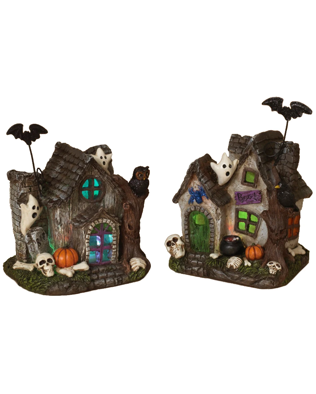 Scary Haunted House Mit LED 17cm 1 Scary Haunted House Mit LED 17cm
