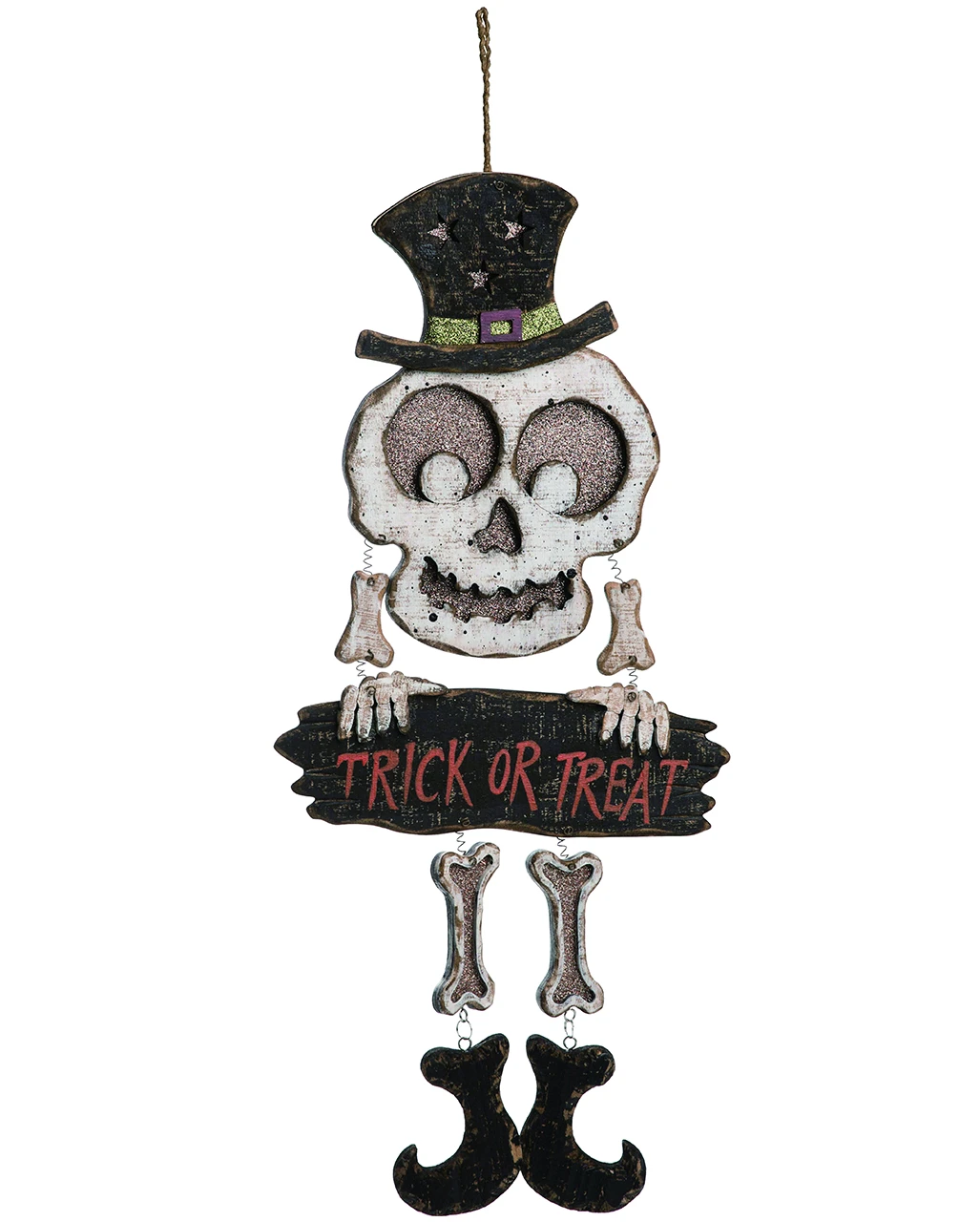 Spooky Skelett Holzschild Trick Or Treat 1 Spooky Skelett Holzschild Trick Or Treat