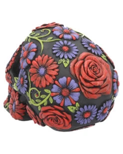 Sugar Skull Mit Blütenmuster 8 Sugar Skull Mit Blütenmuster -Halloween Serien Geschäft sugar skull mit blueten ornament sugar skull mit bluetenmuster sugar bloom skull 39199 04