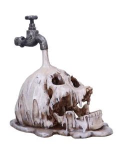 Tapped Drowning Totenkopf -Halloween Serien Geschäft tapped drowning totenschaedel deko gothic halloween und horror deko tapped drowning skull decor 51004 4