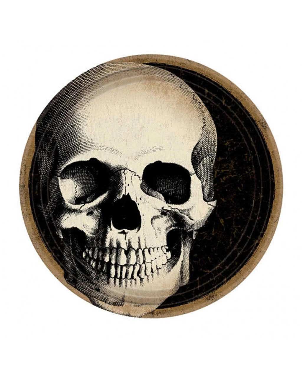 Totenschädel Boneyard Pappteller 10 St. 1 Totenschädel Boneyard Pappteller 10 St.