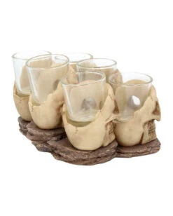 Totenschädel Schnapsglas Set 6 St. -Halloween Serien Geschäft totenkopf schnapsglas set totenschaedel schnapsglaeser skull shot glass set 50743 05