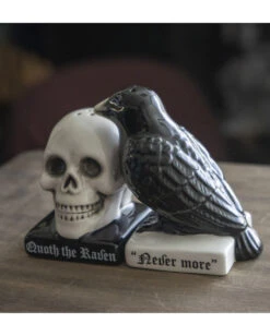 Totenschädel & Rabe Als Salz & Pfefferstreuer 13 Totenschädel & Rabe Als Salz & Pfefferstreuer -Halloween Serien Geschäft totenkopf und rabe salz und pfefferstreuer skull and raven salt and pepper shaker gothic tischdeko 54743 07