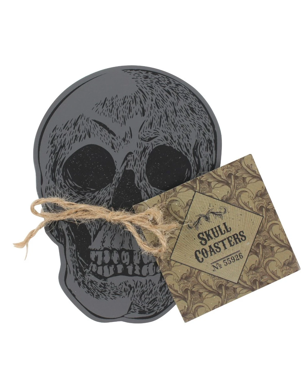 Totenschädel Untersetzer Set 4 St. 1 Totenschädel Untersetzer Set 4 St.