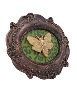 Totenkopfschwärmer Motte Wandbild -Halloween Serien Geschäft totenkopfschwaermer motte wandbild atropos macabre moth wall plaque gothic deko 50334 03