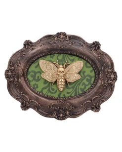 Totenkopfschwärmer Motte Wandbild -Halloween Serien Geschäft totenkopfschwaermer motte wandbild atropos macabre moth wall plaque gothic deko 50334 04