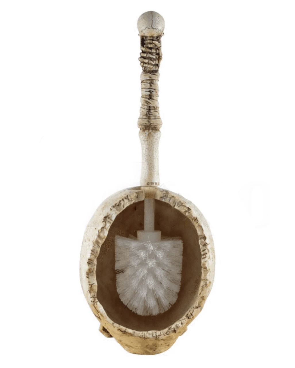 Totenkopf Toiletten Bürstenhalter Mit Bürste 2 Totenkopf Toiletten Bürstenhalter Mit Bürste – Bild 2