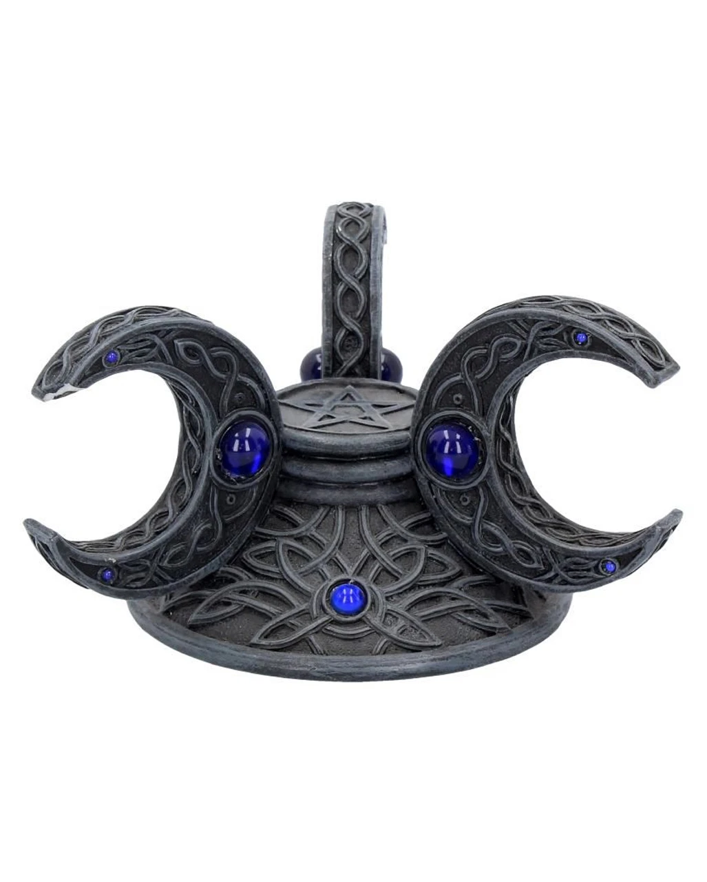 Dreifach Mond Kristallkugel Halter 10cm 3 Dreifach Mond Kristallkugel Halter 10cm – Bild 3