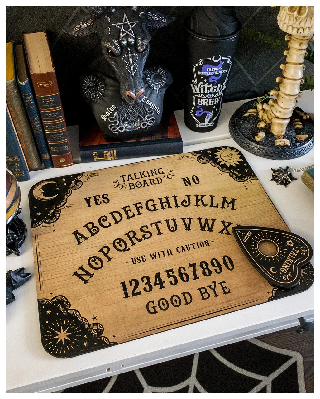 Vintage Ouija Hexenbrett Mit Zeiger 4 Vintage Ouija Hexenbrett Mit Zeiger – Bild 4