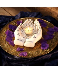 Weiße Chiromantie-Hände Teelichthalter 13 Weiße Chiromantie-Hände Teelichthalter -Halloween Serien Geschäft weisse handlese haende kerzenhalter weisse chiromantie haende teelichthalter 51058 07