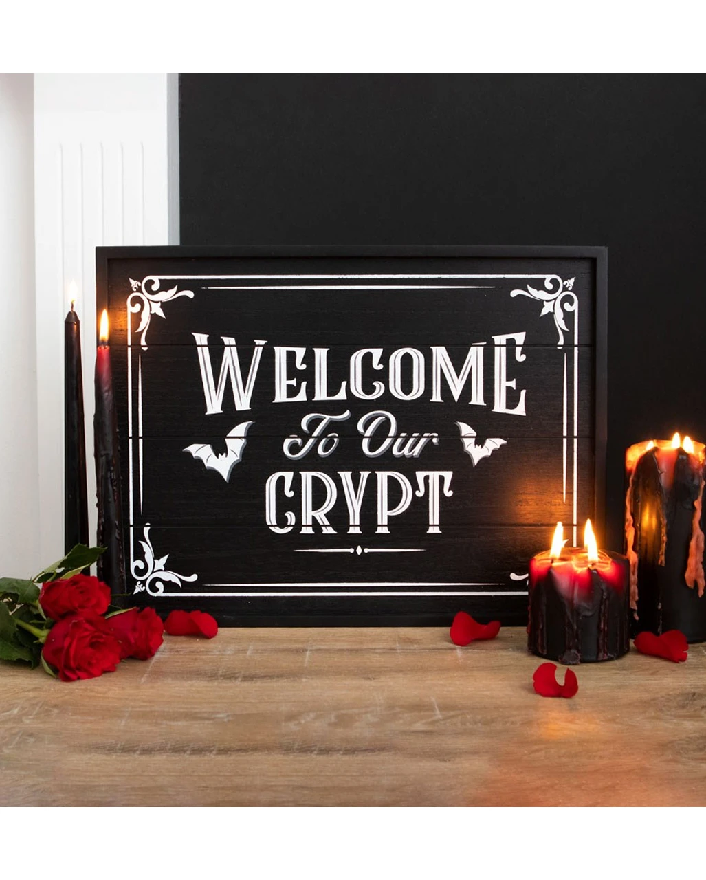 "Welcome To Our Crypt" Wandschild 40cm 2 "Welcome To Our Crypt" Wandschild 40cm – Bild 2