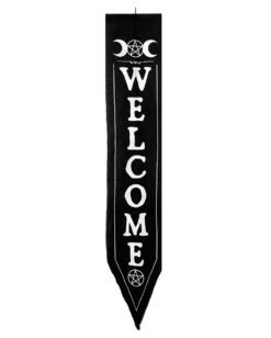 Witches Welcome Banner 2-tlg. Set 5 Witches Welcome Banner 2-tlg. Set -Halloween Serien Geschäft witches welcome banner set hexen dekoration halloween dekoration wicca decoration 52611 03