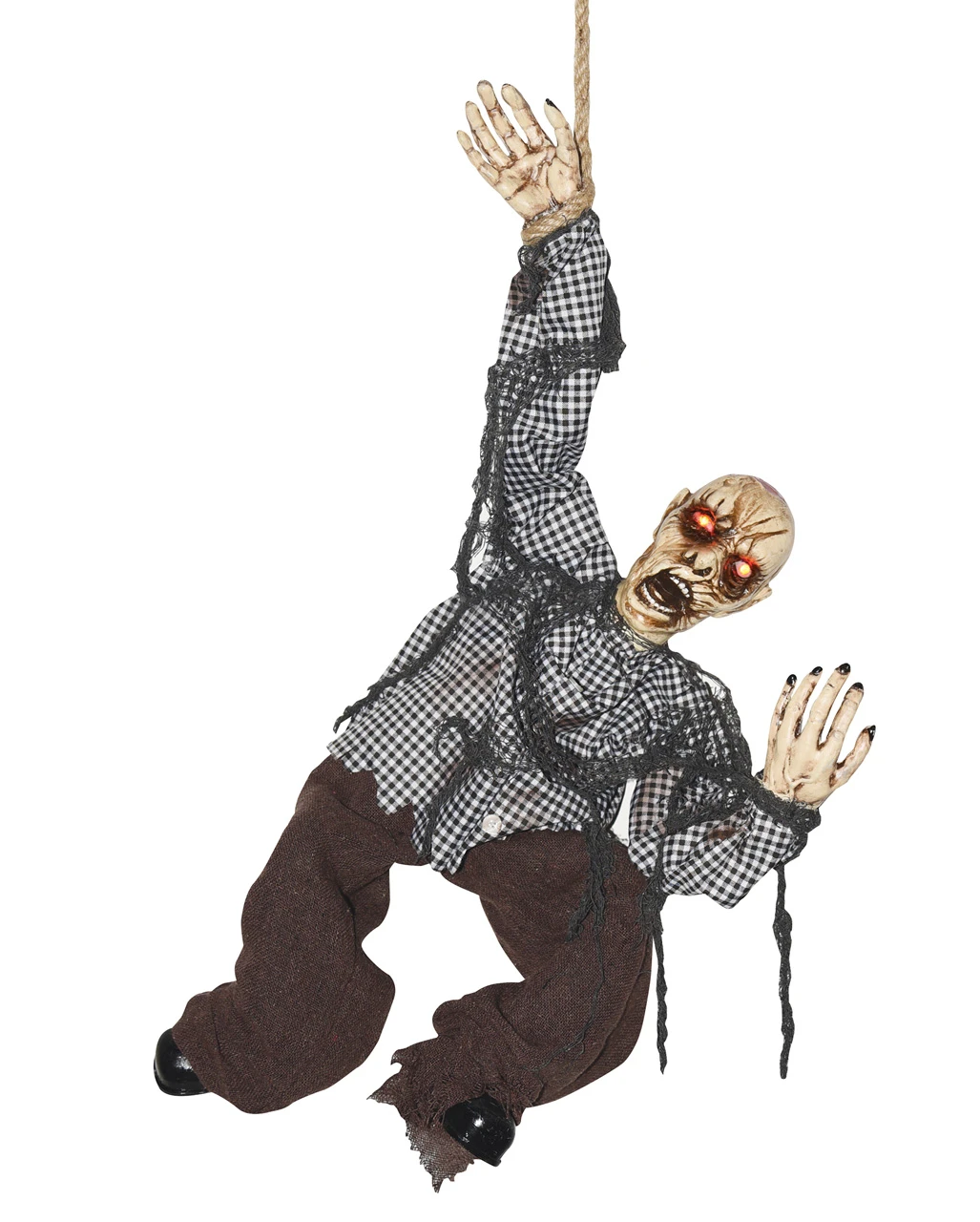 Zappelnder Zombie Am Seil Mit Licht & Ton 1 Zappelnder Zombie Am Seil Mit Licht & Ton