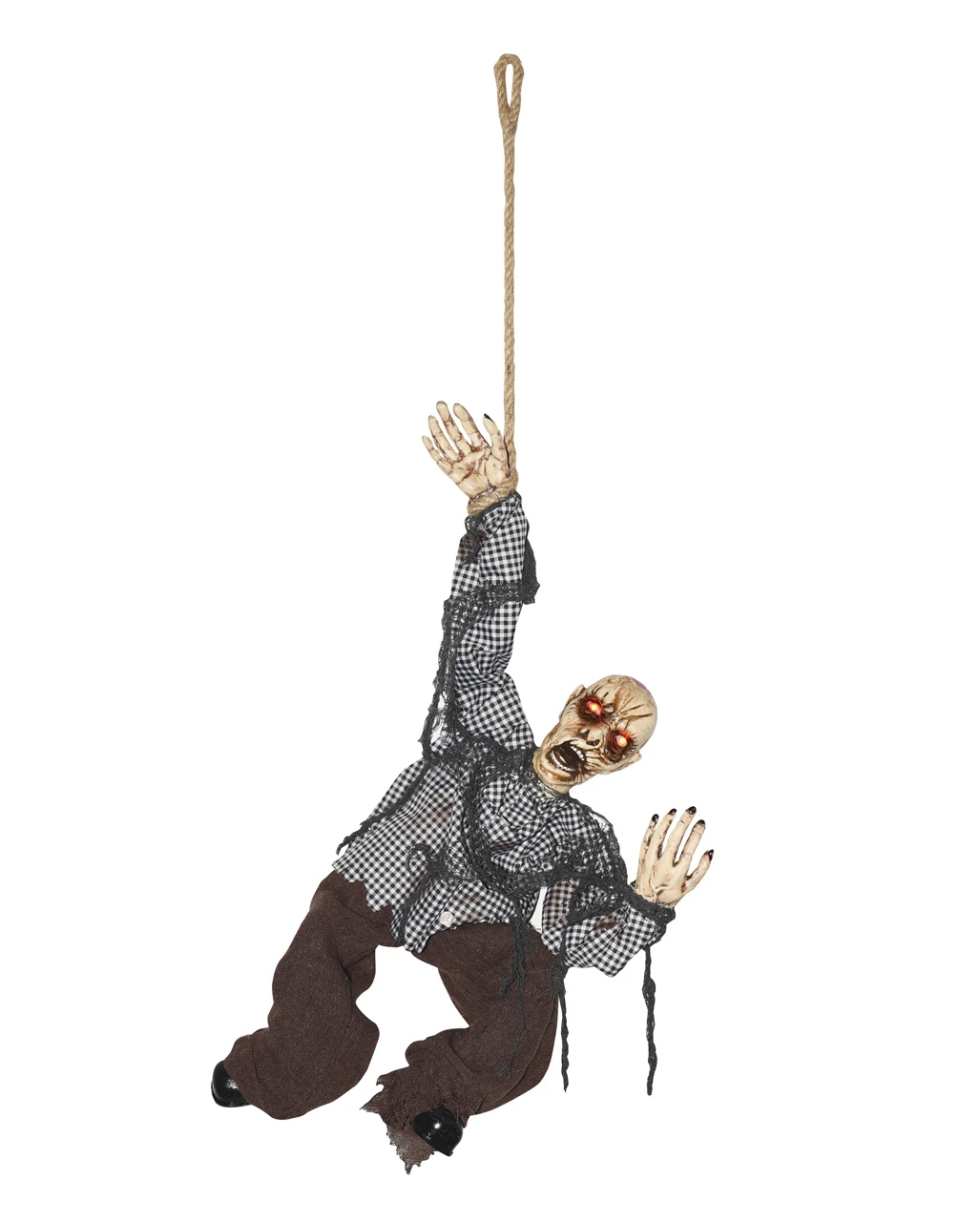 Zappelnder Zombie Am Seil Mit Licht & Ton 2 Zappelnder Zombie Am Seil Mit Licht & Ton – Bild 2